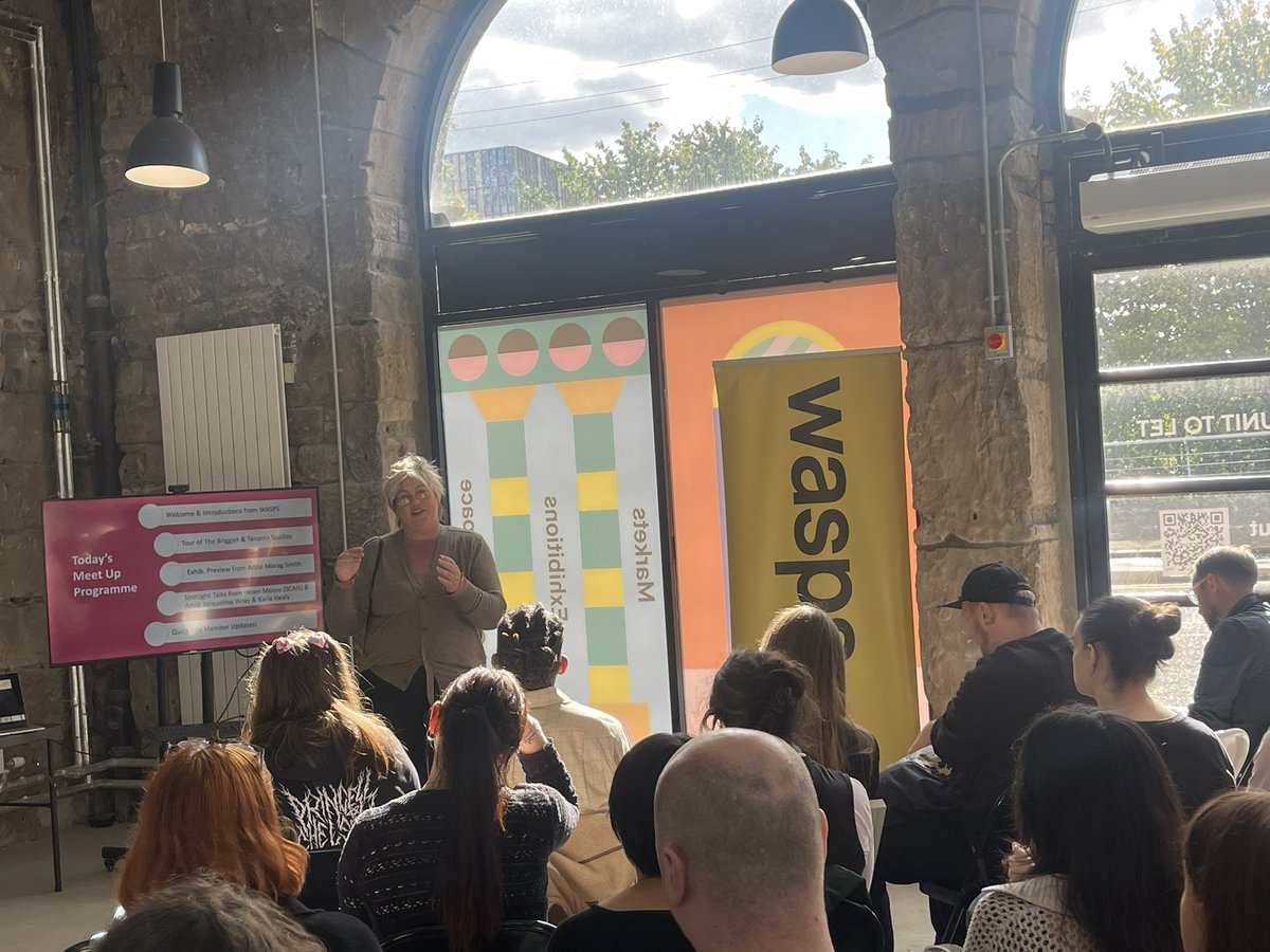 Another great meet up with members of <a href="/creative_gla/">Creative Glasgow (previously GCAN)</a> with our Design Practice Degree students at Wasps studios Glasgow. Lots of inspiring talks and ideas for community creativity and collaboration! #creative #Glasgow #learners #artists #collaboration #design #community