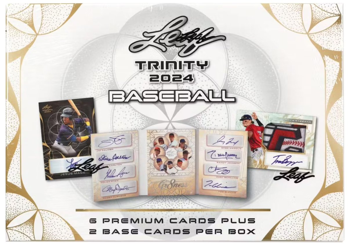 We're opening a box of 2024 <a href="/Leaf_Cards/">Leaf Trading Cards</a> Trinity Baseball on tonight's episode of The Hobby's Web Show!

LIVE VIEWERS will WIN CARDS from this box! Tune in LIVE and #WinWithGTS TONIGHT🥳

We go LIVE at 🕗8PM ET / 5PM PT🕔

Links to watch in bio🔍
