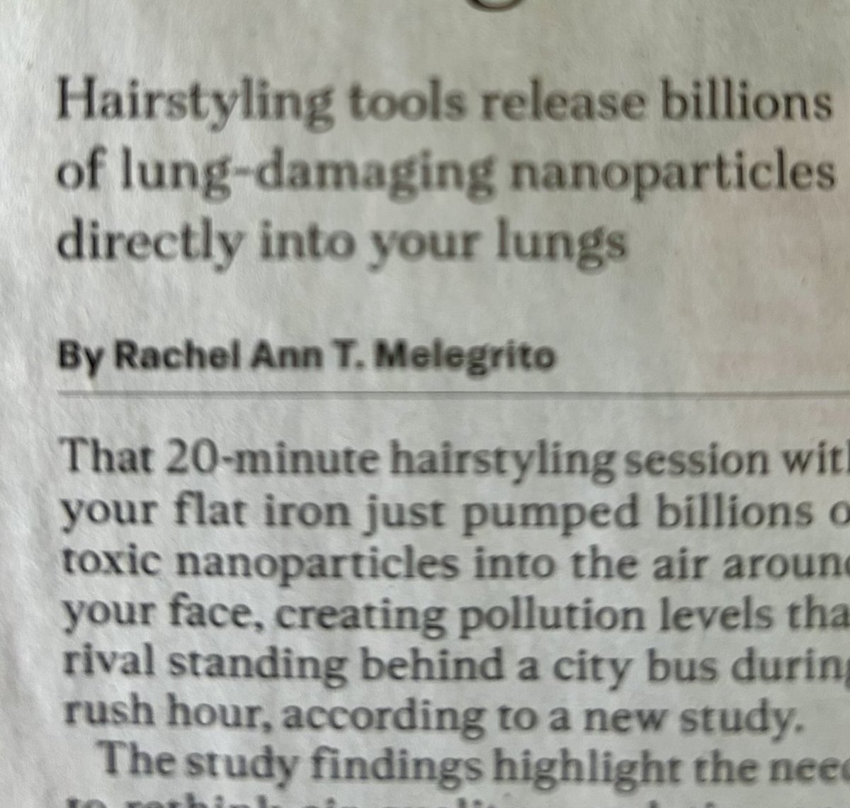 Siloxane is very bad in hair care products