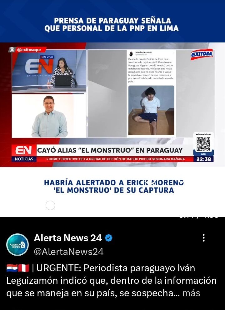 18Nvic's tweet photo. @JJSantivanezA 👉Felicitaciones a Paraguay 👏.
La @PoliciaPeru  encubre y luego quiere colgarse logros ajenos 🫣 incluido el #cacheton que dio el dato x 📺 y fugó de Brasil.. 
@policia_py @MDI_Paraguay
@el_pais
@AlertaNews24 https://t.co/W9jRF6ijBm