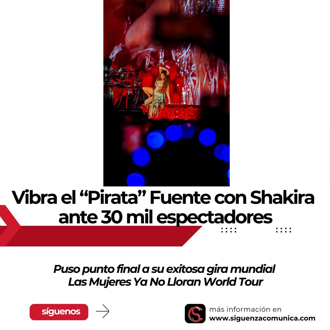 #BocaDelRío, Ver., La espera terminó. A las 21:50 horas, tras 18 años de ausencia, la superestrella internacional <a href="/shakira/">Shakira</a> retornó a Veracruz, protagonizó su famoso “Caminando con la loba” y encendió el escenario en el estadio “Pirata” Fuente.

siguenzacomunica.com/vibra-el-pirat…