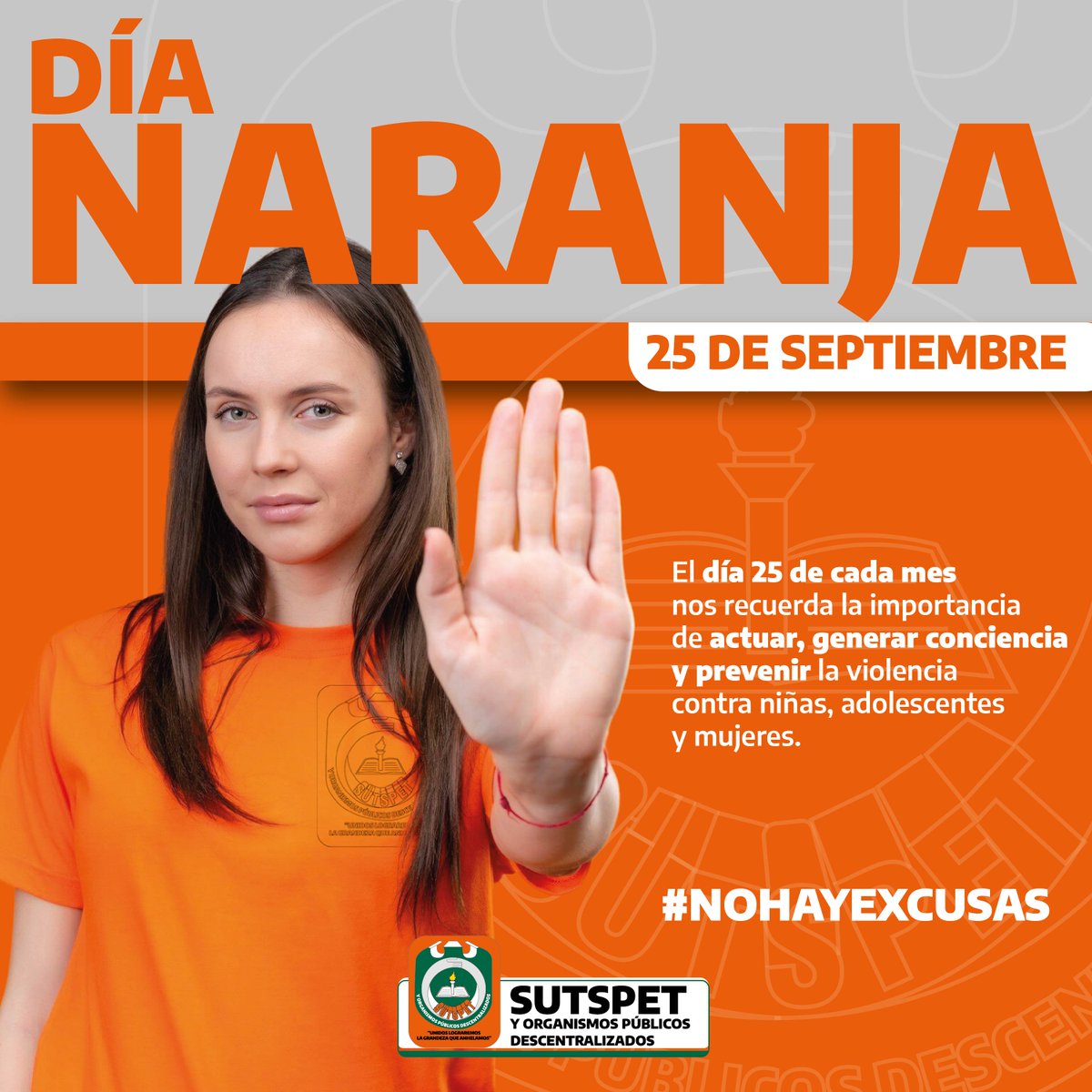 SUTSPET y OPD's (@sutspet) on Twitter photo Vivir libre de violencia es un derecho humano. Hoy como cada 25 del mes conmemoramos el #DíaNaranja, una fecha para recordar que la lucha para eliminar las violencias en contra de las mujeres y niñas es una responsabilidad colectiva.
#SUTSPET <a href="/gobtam/">Gobierno Tamaulipas</a> <a href="/CONAVIM_MX/">CONAVIM_MX</a> #nohayexcusas Vivir libre de violencia es un derecho humano. Hoy como cada 25 del mes conmemoramos el #DíaNaranja, una fecha para recordar que la lucha para eliminar las violencias en contra de las mujeres y niñas es una responsabilidad colectiva.
#SUTSPET <a href="/gobtam/">Gobierno Tamaulipas</a> <a href="/CONAVIM_MX/">CONAVIM_MX</a> #nohayexcusas