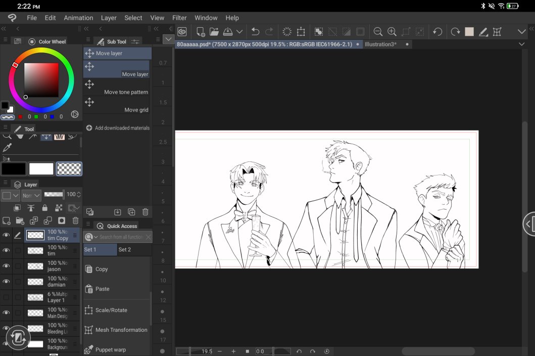 I might also split these into prints, honestly? But Tim Drakes Lineart got done at least