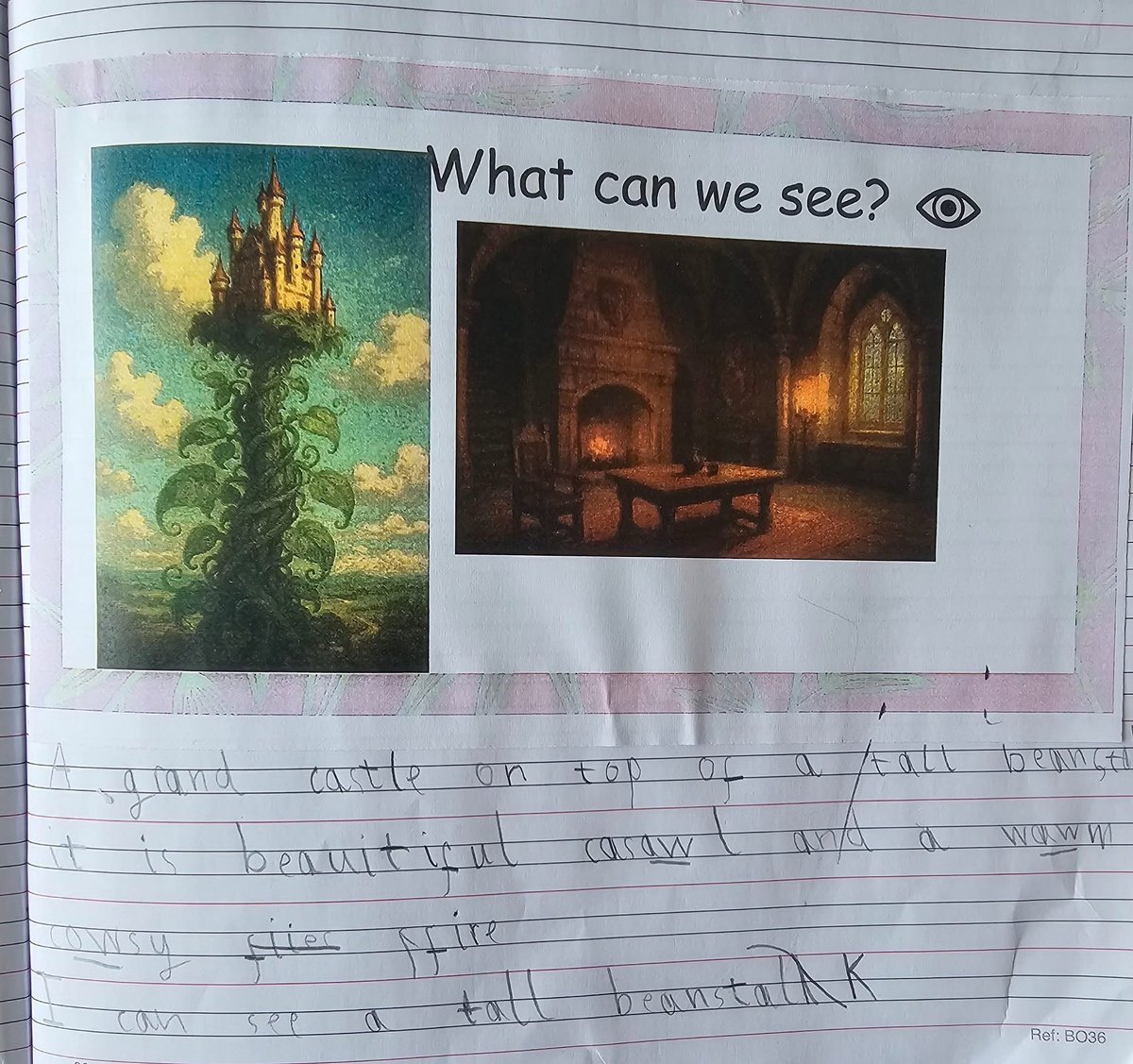 As part of our Jim and The Beanstalk topic in writing, Y2 have been looking at how we can use adjectives to describe the setting. Look at this piece of amazing writing! ✨️✍️🌱