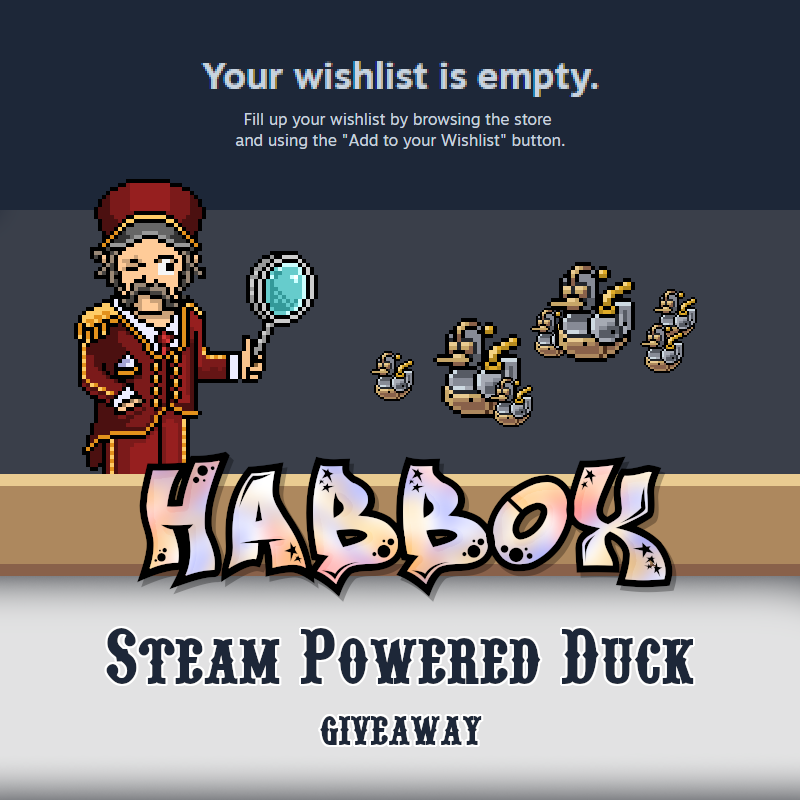 Habbox (@habbox) on Twitter photo 🦆 We have FIVE Steam Powered Duck codes to give out on <a href="/Habbo/">Habbo</a>/<a href="/HabboOrigins/">Habbo Hotel: Origins</a>!
Add "Habbo Hotel: Origins" to your Steam wishlist at: store.steampowered.com/app/3809900/Ha…
Then Like, RT, and reply to this post with the #HabboHotelOrigins hashtag to enter our draw.
Draw ends 28th September! xx 🦆 We have FIVE Steam Powered Duck codes to give out on <a href="/Habbo/">Habbo</a>/<a href="/HabboOrigins/">Habbo Hotel: Origins</a>!
Add "Habbo Hotel: Origins" to your Steam wishlist at: store.steampowered.com/app/3809900/Ha…
Then Like, RT, and reply to this post with the #HabboHotelOrigins hashtag to enter our draw.
Draw ends 28th September! xx