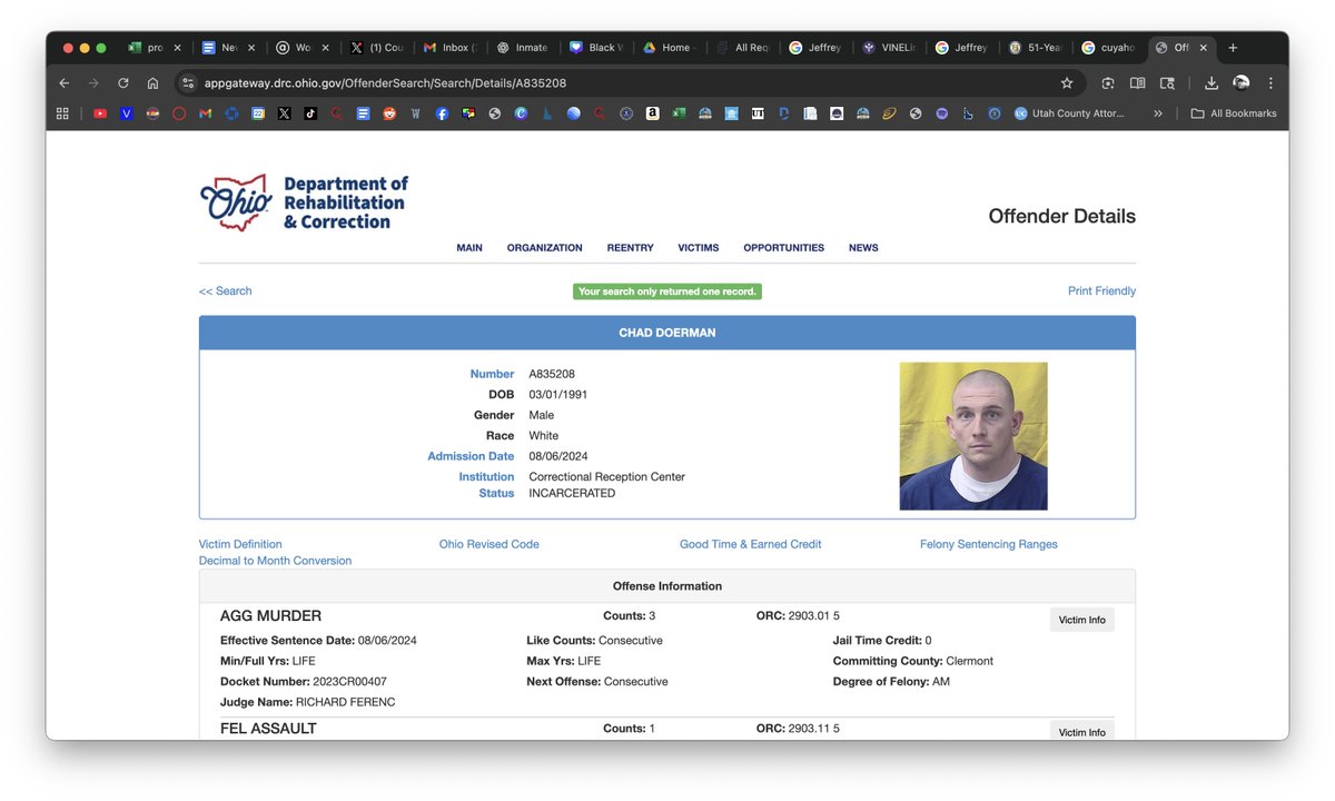 PAULANEALMOONEY's tweet photo. CHAD DOERMAN: Sometimes I think of the victims & culprits I've covered & I wonder what the perps are up to.
Or I just look for their updated photos. https://t.co/vHlhBKy2Xa
#ChadDoerman
https://t.co/3PayOhaZdR https://t.co/XpfsNtHwpZ