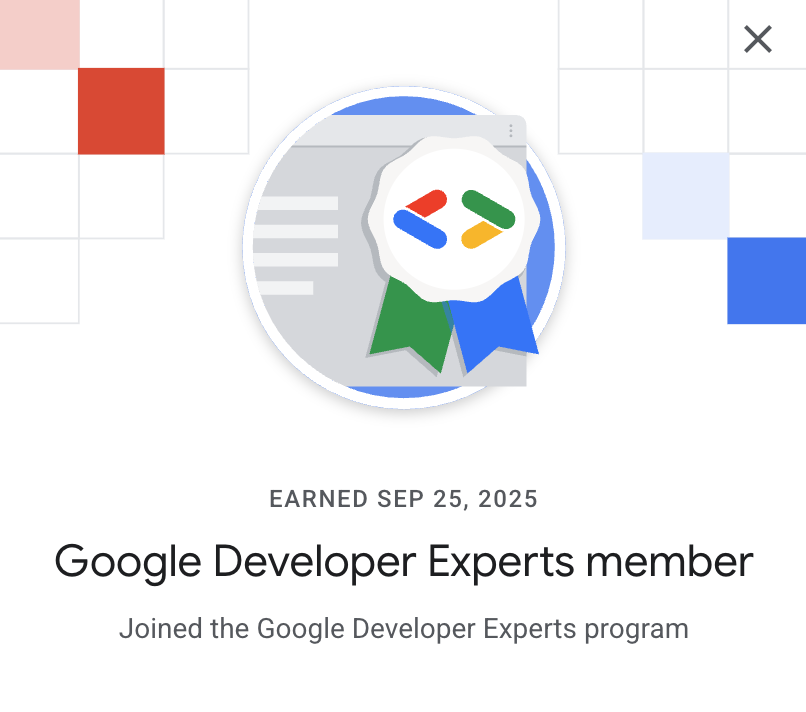 oidacra's tweet image. 🎉 ¡Hoy oficialmente me convertí en Google Developer Expert (GDE) en @angular !
Agradecido por este reconocimiento y emocionado por seguir contribuyendo a la comunidad.
Gracias a @nicobytes y a @marktechson
#Angular #GoogleDeveloperExpert #GDE