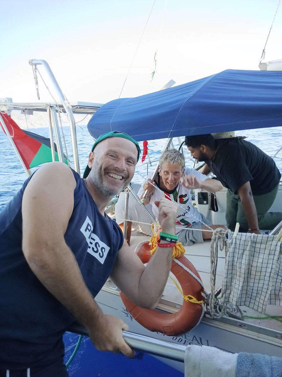 TadhgHickey's tweet image. Without being soppy, this legend inspired me to commit myself to this beautiful cause: The most just cause on earth. She led, we followed 🇵🇸 Privileged to be on the seas to Gaza with her 💚