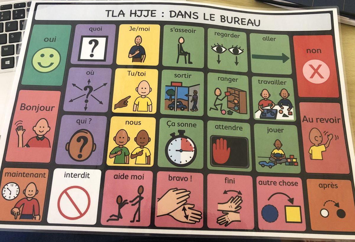 GuideEnfntDiff's tweet image. Tableau de communication sous forme de sous-main