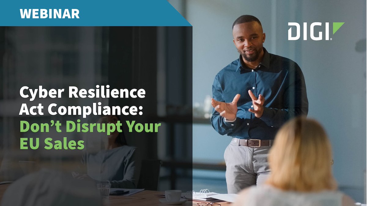 digidotcom's tweet image. ICYMI: Our recent #CRA webinar with @NXP is now available on-demand on our website!
In this one-hour discussion, experts from Digi and NXP share how to cut through the complexity and create a path to CRA compliance without halting progress in EU. hubs.la/Q03K-MPZ0