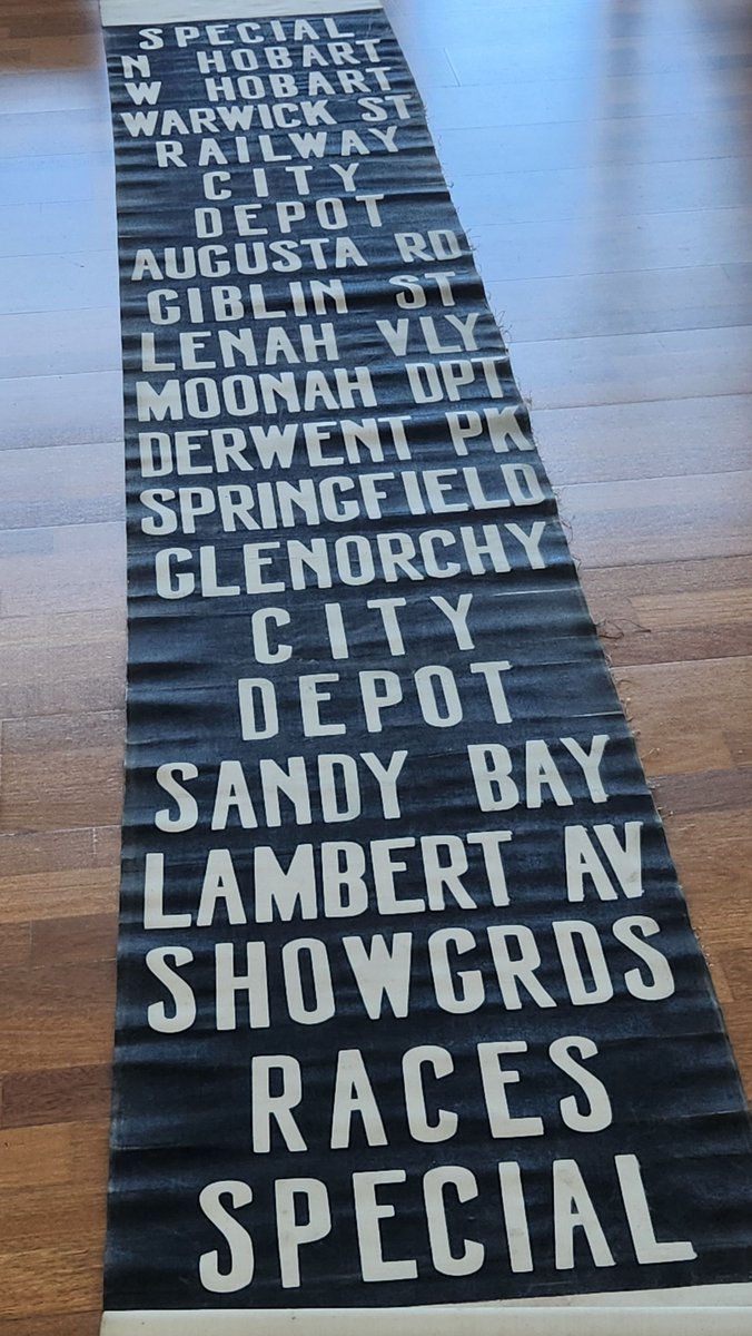 I may or may not have bought this... a Hobart tram destination roll. #hobart #tasmania #transport