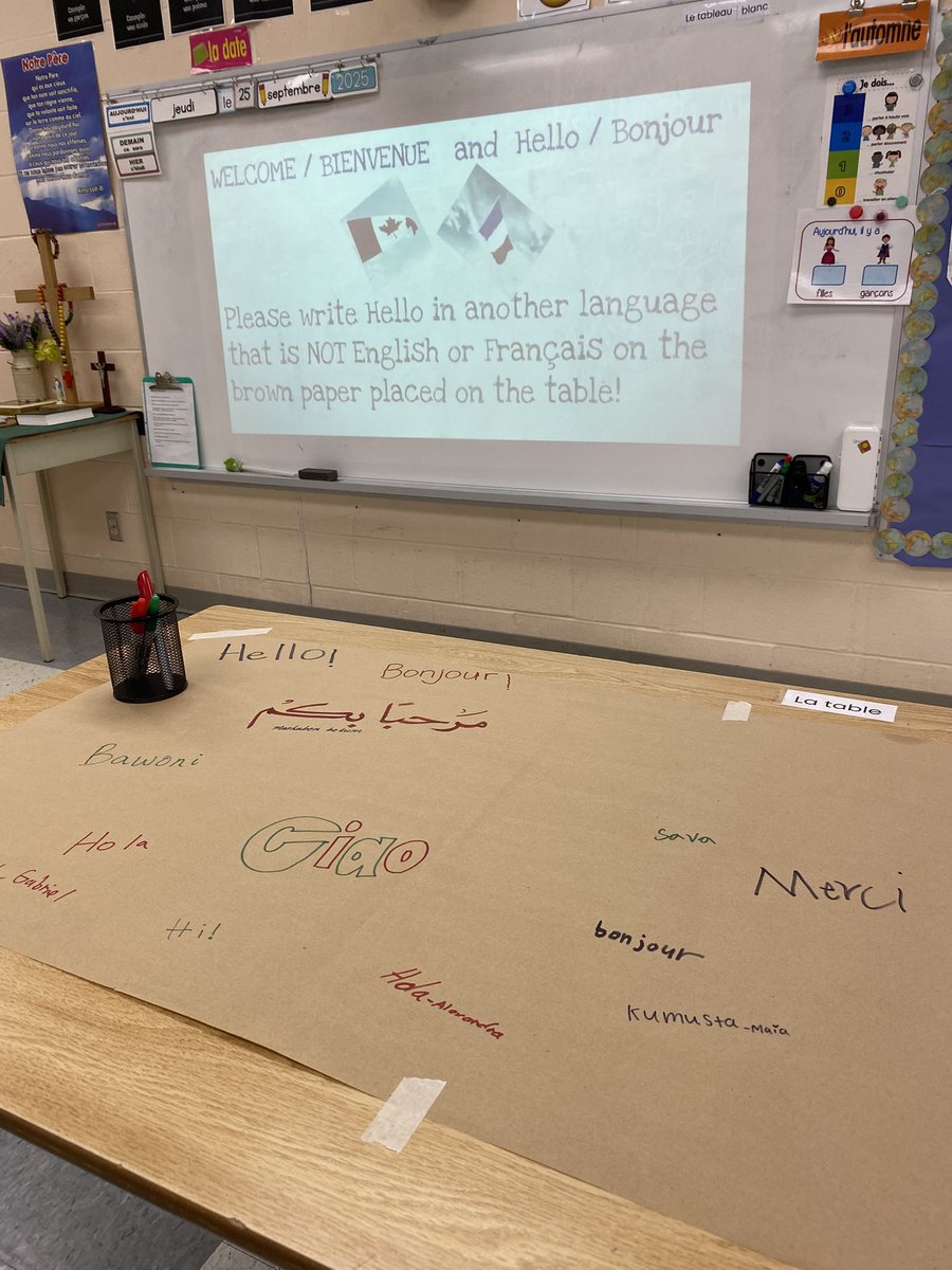 It was wonderful to see so many parents at the Open House today. Thank you for stopping by in the French classroom. <a href="/PVanier_DPCDSB/">Pauline Vanier Catholic ✝️ Elementary School</a>