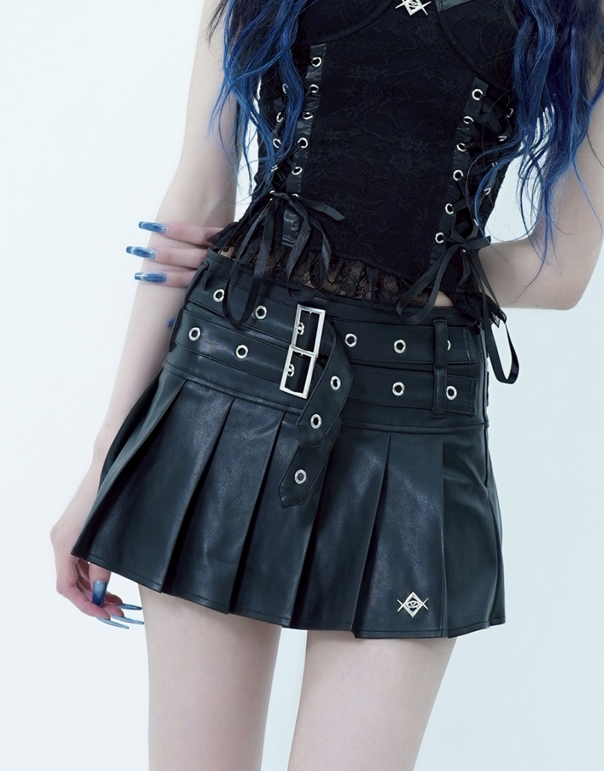 REFLEM レフレム フリルティアードスカート ブラック REFLEM レフレム