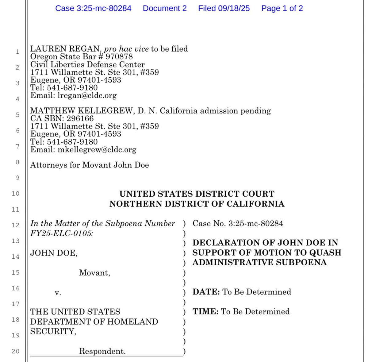 MrAndyNgo's tweet image. Oregon Antifa legal group @CLDC, which is funded in part by Soros&apos; Tides Center, has filed a motion to try to prevent Meta from responding to a subpoena by ICE to unmask the far-left militants who run doxing site stopice.net.

The CLDC, headed by Lauren Regan,…