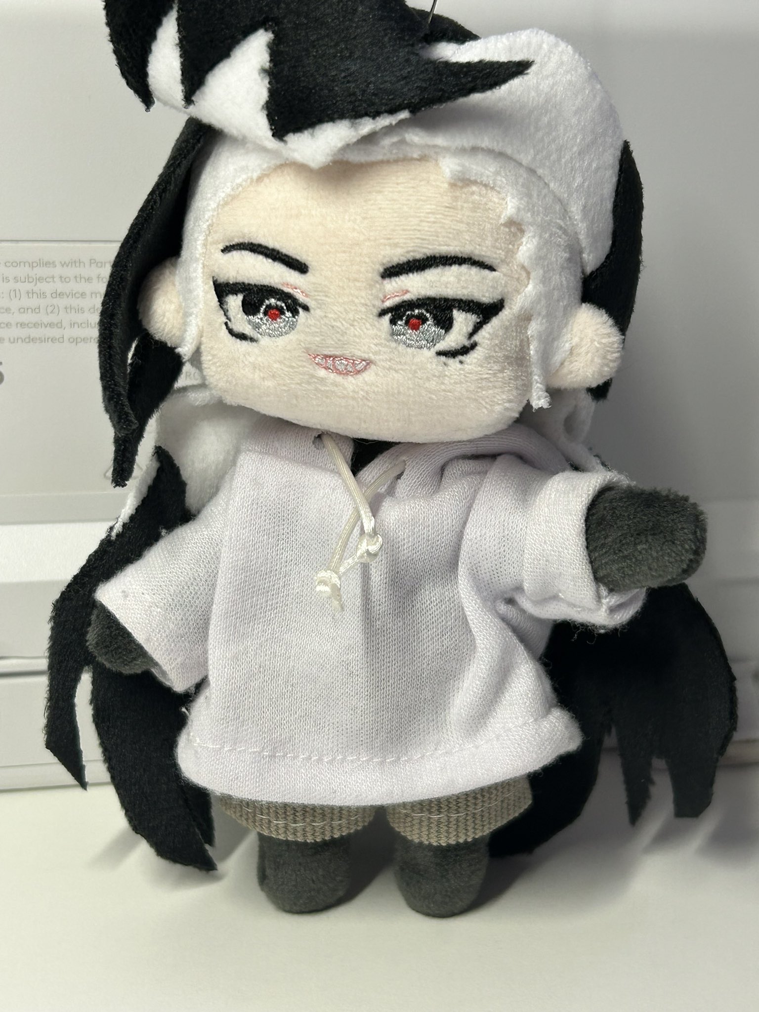 ゆ*⭕様 自作ぬいぐるみ　15cm 犬　骨あり 20CM 本体 しっぽ スケルトン 骨 ぬいぐるみ 20CM 無属性 黒髪