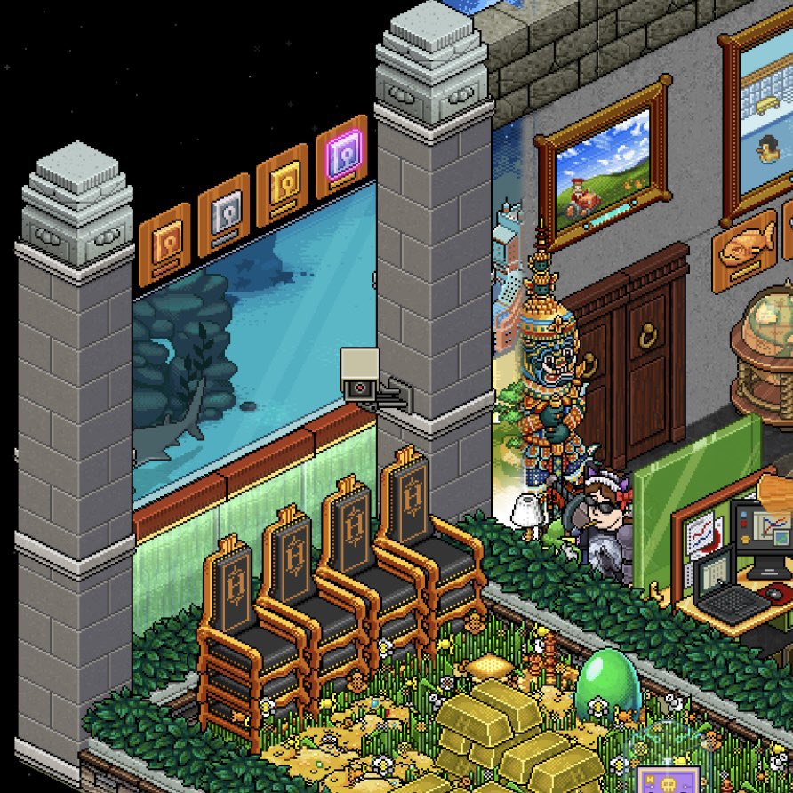 Got my 4th anniversary Habbo Collectibles plaques up, I think they look pretty good except for needing a good wall behind them. 

Can I get some wall suggestions in the comments below 😊❤️

#Habbo #HabboCollectibles