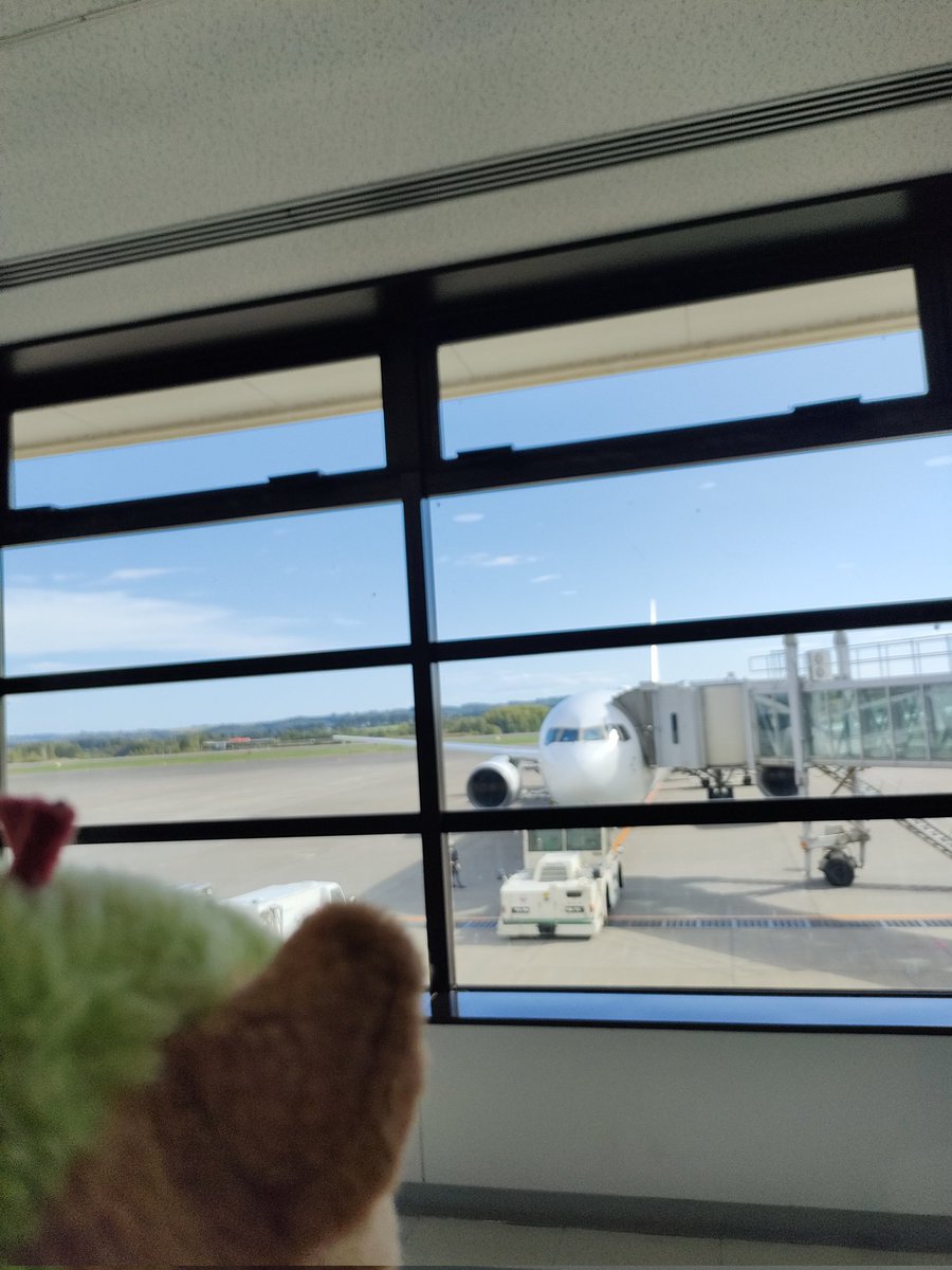 okebanbakun's tweet image. そしてあっという間に〜
飛行機にとうじょう〜
もうすぐボクも〜
機上のおけばんばくんだば〜ん
#置戸町
#ゆるキャラ
#おけばんばくん