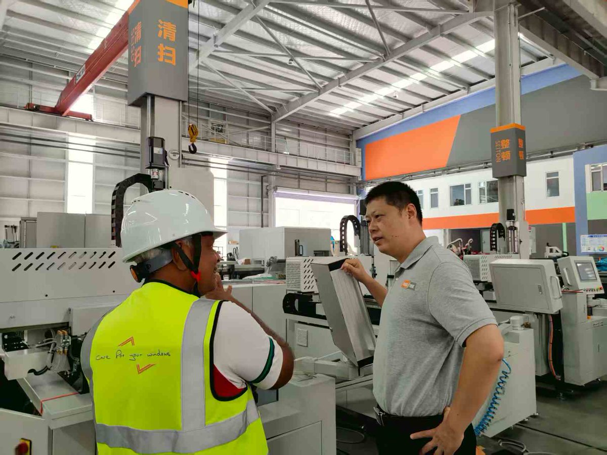 fenstek's tweet photo. Welcome 4 groups of overseas clients visiting #FENSTEK in the same day to exchange different view on the #windowprocessing and #facadeprocessing solution.
#windowmachine #facademachine #curtainwallmachine #upvcwindowmachine #aluminiumwindowmachine https://t.co/z2O2xhRO2X