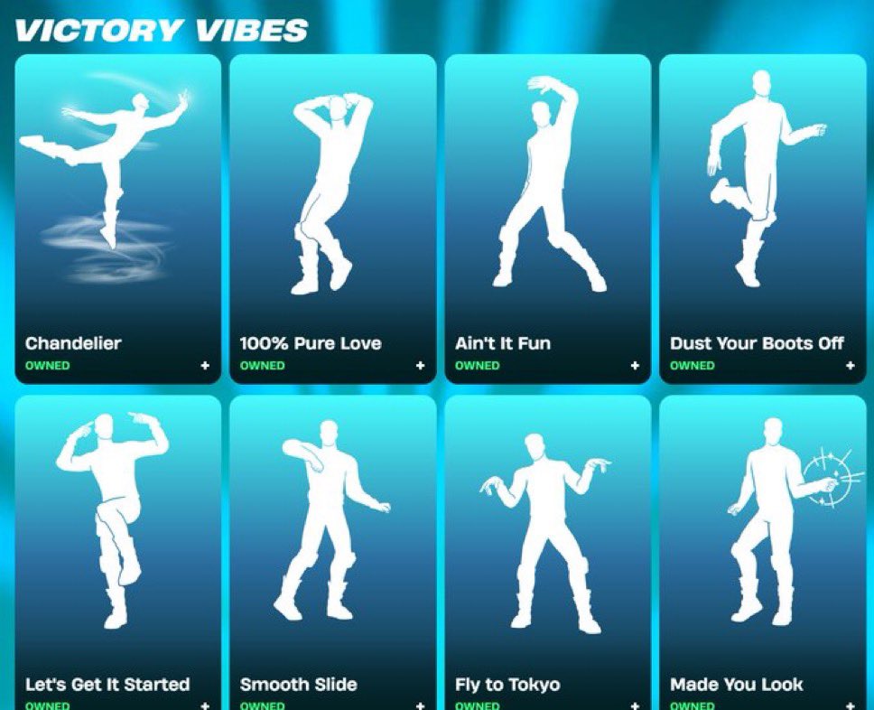 Chandelier emote 

Use code harbour 

Thank you everyone #Fortnite