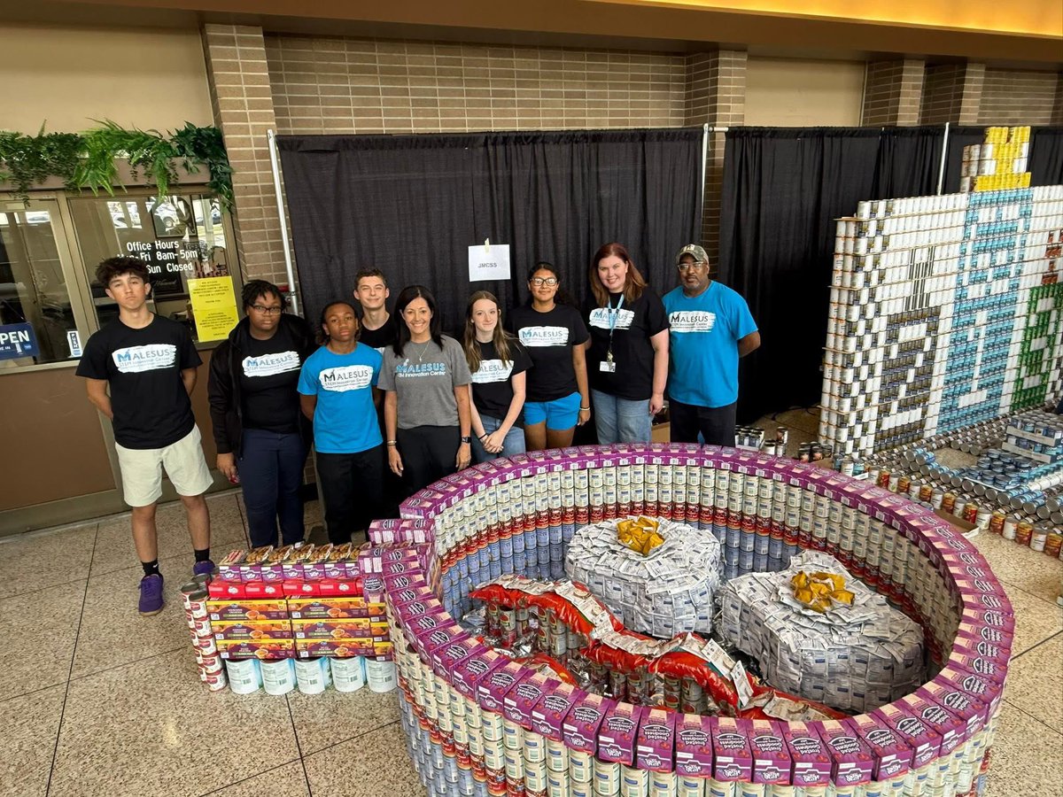 The JMCSS Malesus STEM Innovation Toyota EM2 Student Team took home the "Best Meal" award at RIFA Canstruction competition with their 🥓 and egg 🍳 design made completely from breakfast foods! Thanks Dr.  Molly Plyler/Jennifer White for leading these amazing Innovative Thinkers!!