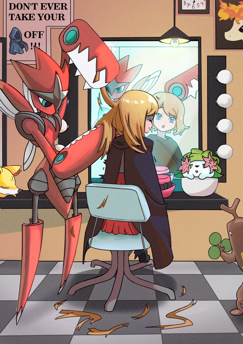 The clippers weren’t sharp enough… So I gave her Mega Scizor instead ✨