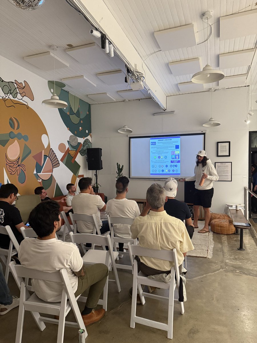 rod_drmz's tweet image. What a blast to host our first Cardano &amp;amp; Web3 meetup in collaboration with “Granada House” (@kpalaniuk ) in San Diego! 

It’s a beautiful venue, with an awesome collection on display; a great gallery, office, and cultural space — set up with plug-in audio &amp;amp; projector display 🤘🏽…