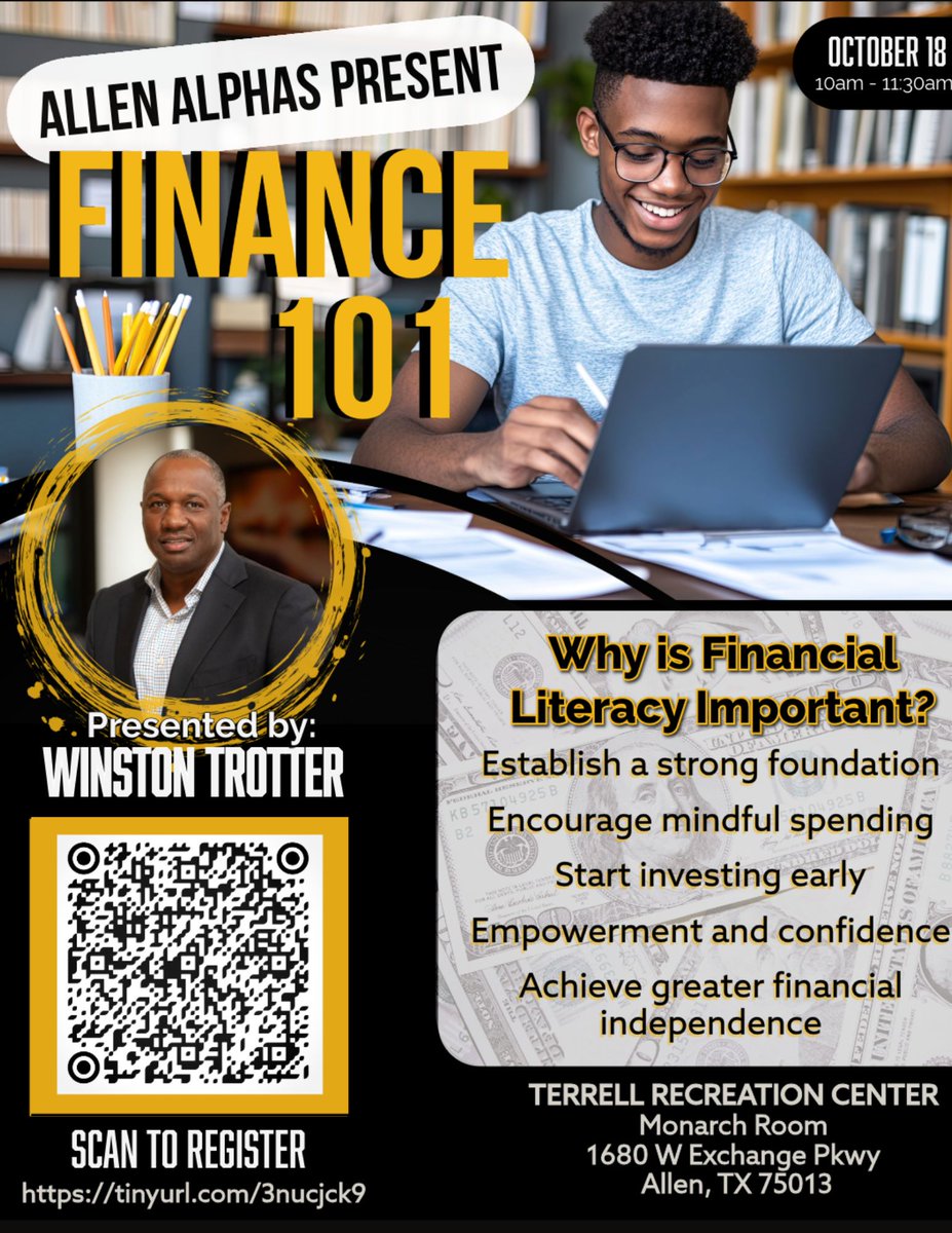 TikTok teaches trends. This free Financial Literacy session for middle and high school students teaches financial independence.
Visit docs.google.com/forms/d/e/1FAI… to register. 
<a href="/CompellingWhy/">The Compelling Why</a> hopes to see you there!