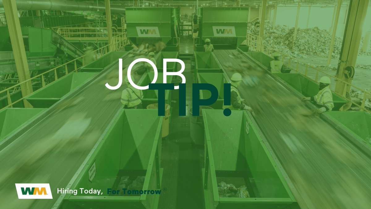 WMCareers's tweet image. #JobTip: Don&apos;t hit pause because the year is coming to an end. Lots of companies (like @WasteManagement!) are hiring now to get a jump on the new year. Apply in Q4 and you&apos;ll have a head start on the January job rush!
wm.com/us/en/inside-w…
