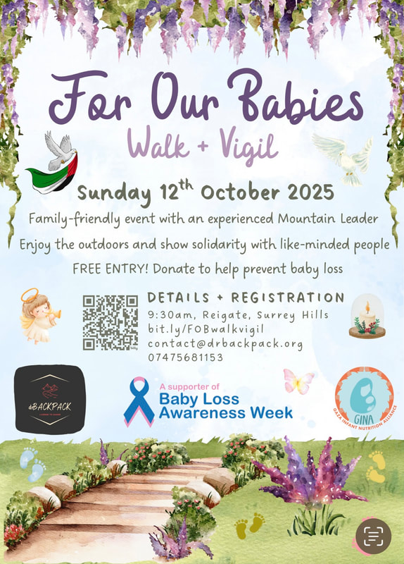 Join the Walk and Vigil in the beautiful Surrey Hills, Sunday October 12th - details and registration below
