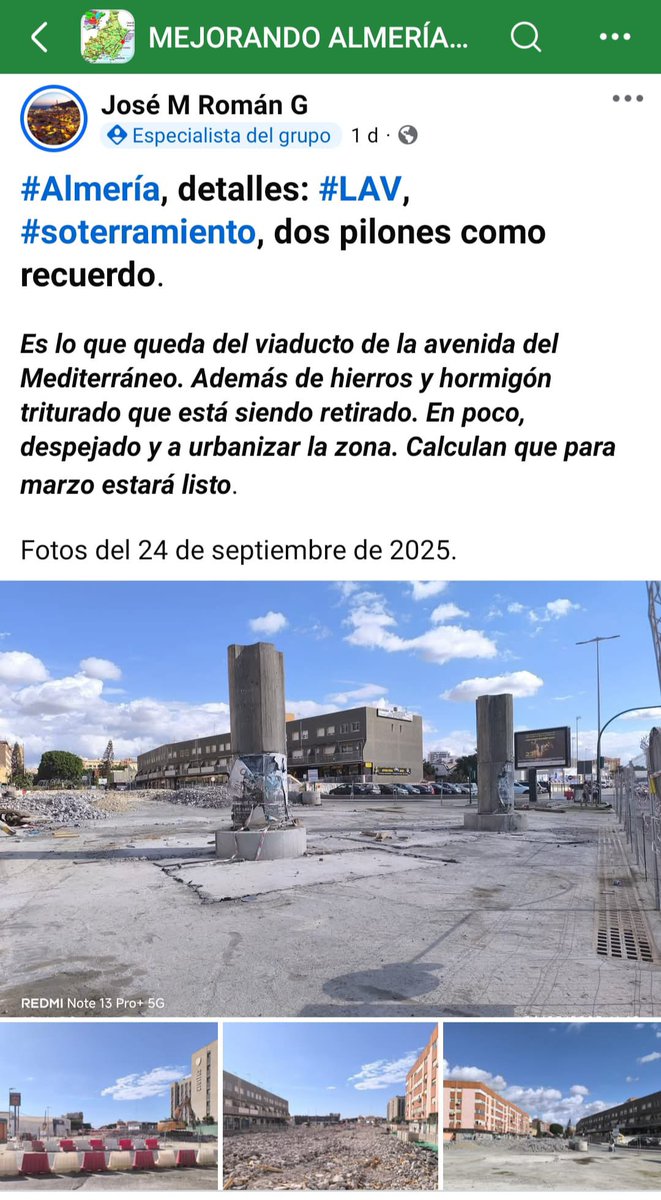 ¿Un paseito por Almería <a href="/mndres/">Miriam Andrés</a>? Ciudad donde en tiempo récord el Gobierno del <a href="/PSOE/">PSOE</a> ha aprobado el Estudio Informativo, la DIA, ha adjudicado la obra y la está ejecutando. Mienstras aquí discutiendo el sexo se los ángeles <a href="/psoepalencia/">PSOE de Palencia</a> <a href="/PalenciaAyto/">Ayuntamiento de Palencia</a>