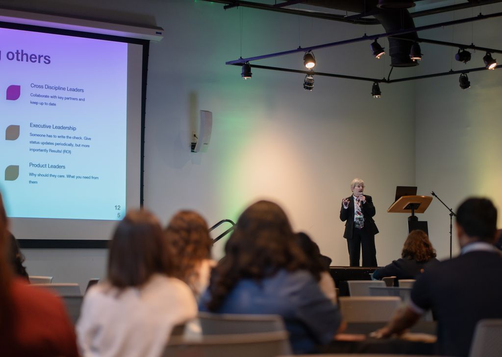 UX Y’all Conference (@uxyall) on Twitter photo “Adopt a mindset where AI is a partner—not a replacement—expanding your capacity to focus on strategy.”
Lori McNabb showed how to untangle inherited UX chaos by aligning teams, simplifying systems, and clarifying legacy content.
#UXYall2025
📸 <a href="/tommycoyote_/">TOMMY COYOTE</a> <a href="/ola_gallery/">AL-OLA Gallery</a> “Adopt a mindset where AI is a partner—not a replacement—expanding your capacity to focus on strategy.”
Lori McNabb showed how to untangle inherited UX chaos by aligning teams, simplifying systems, and clarifying legacy content.
#UXYall2025
📸 <a href="/tommycoyote_/">TOMMY COYOTE</a> <a href="/ola_gallery/">AL-OLA Gallery</a>
