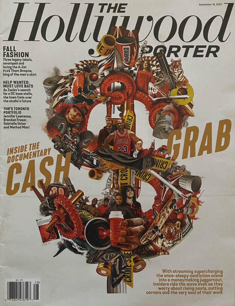 The Hollywood Reporter 
Volume CDXXVII No. 28 September 16, 2022
#Jumpman #AirJordan #MichaelJordan #Jordan #Mj #ChicagoBulls #Chicago #Bulls #NBA #Mj23Covers