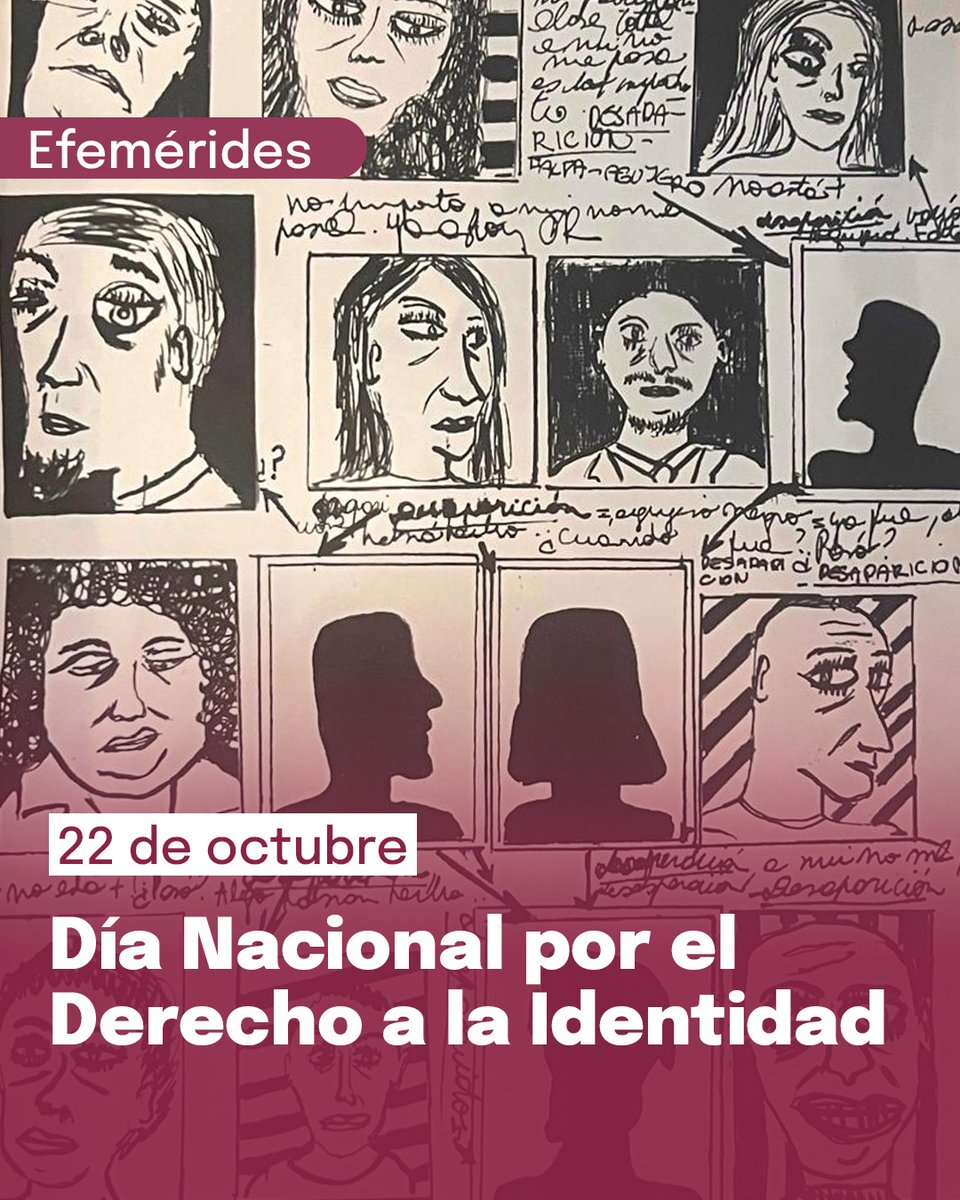 👥 DÍA NACIONAL DEL DERECHO A LA IDENTIDAD 👥
📌 Es un homenaje a la creación de la Asociación Civil Abuelas de Plaza de Mayo. 

#MadresdePlazadeMayo #AbuelasdePlazadeMayo #Identidad

Imagen de Marga Steinwasser, pertenciente al libro "La desaparición: Memoria, Arte y Política".