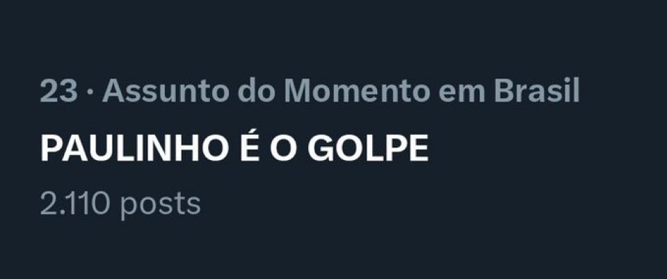 _janoninho's tweet photo. O povo já percebeu e não vai engolir

PAULINHO É O GOLPE https://t.co/oF4yNT1ehV
