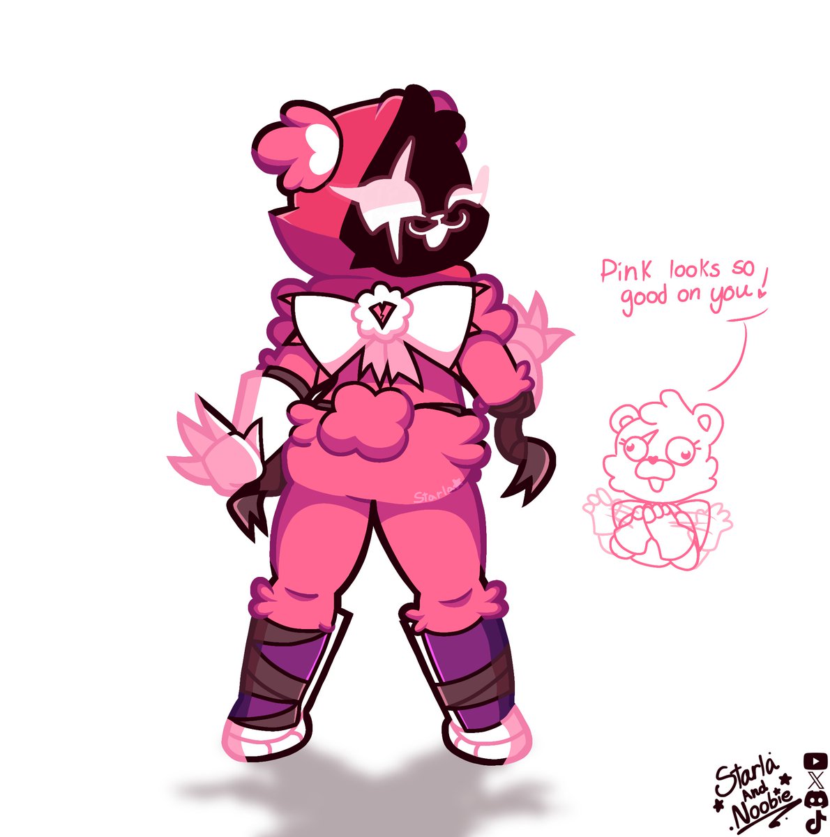 A gift from Cuddle Team Leader 🩷

#Fortnite #FortniteArt #FortniteFanart #RavenTeamLeader #art #furry