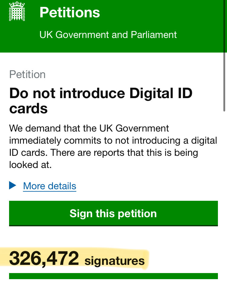 Resist_CBDC's tweet image. 🚨🚨 BREAKING 
The thing NOBODY voted for is VERY unpopular.  They only needed 100k signatures. Push it to a million - tell Starmer to f*** off.
EVERYONE in UK 🇬🇧 should sign ✍️  and share 🔄
Link:
petition.parliament.uk/petitions/7301…
