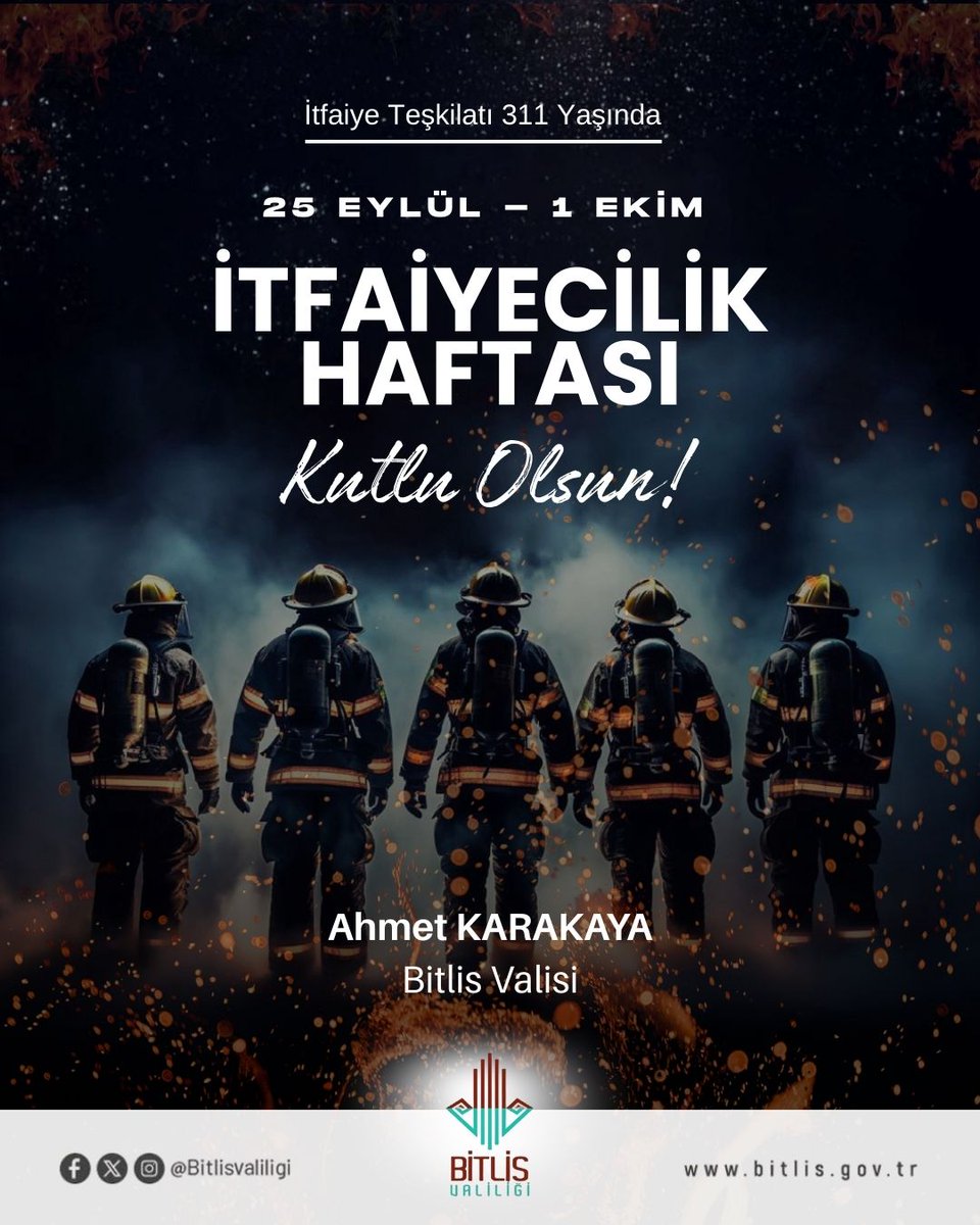 🚒Görevini büyük bir cesaret, fedakârlık ve özveriyle yerine getiren; can ve mal güvenliğimiz için gece gündüz demeden çalışan tüm kahraman itfaiyecilerimizin İtfaiyecilik Haftası kutlu olsun.🔥

#itfaiyecilikhaftası
<a href="/ahmetkarakaya37/">Ahmet Karakaya</a>