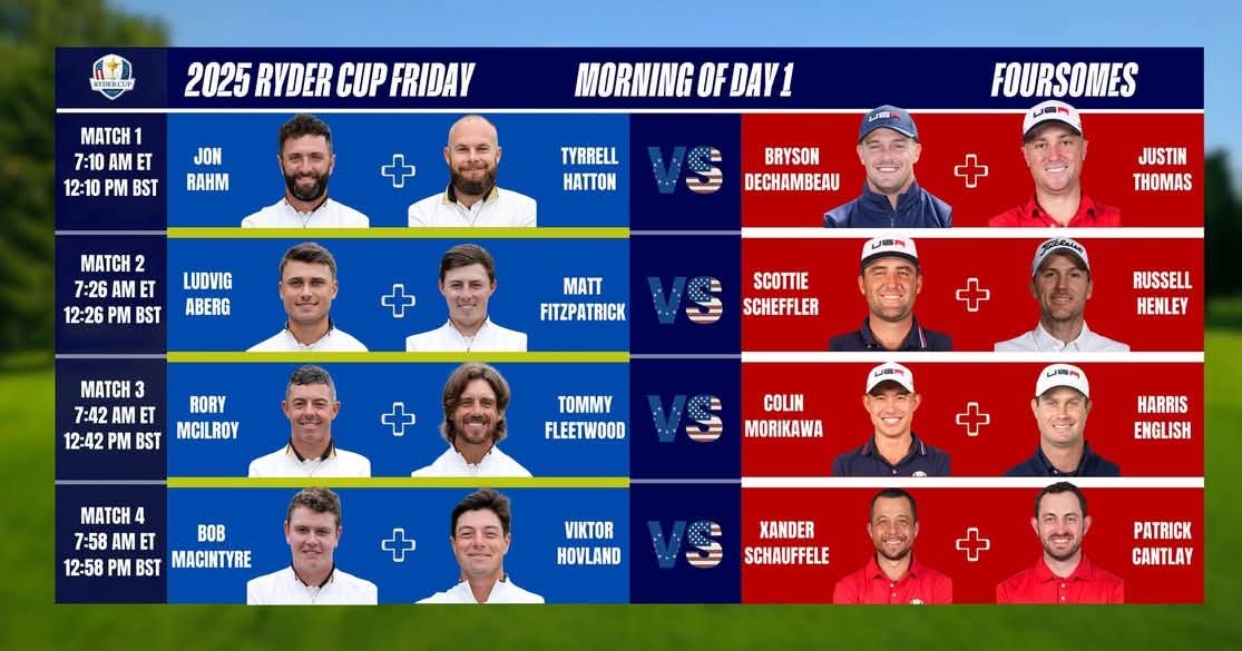 The Ryder Cup kicks off with a bang tomorrow afternoon. 

A certified couch potato the whole weekend 🤌🏾

#TeamEurope Let's go!!💪🏾 <a href="/rydercup/">Ryder Cup</a> <a href="/RyderCupEurope/">Ryder Cup Europe</a> 
As a South African I'm fully behind Europe.
