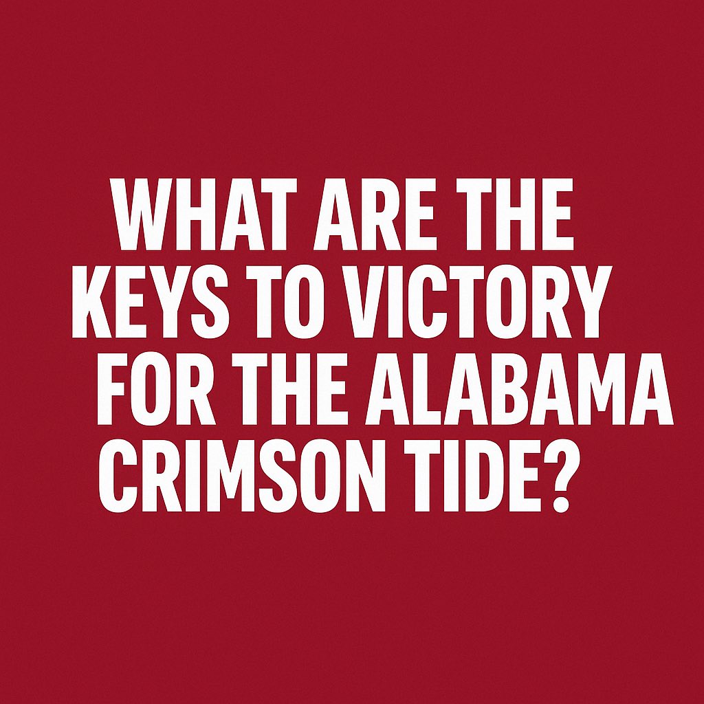 RyanCFowler's tweet photo. Alabama vs. Georgia 

What do you think are the keys to victory for the Alabama Crimson Tide against Georgia? https://t.co/2Q7wPz9uAM