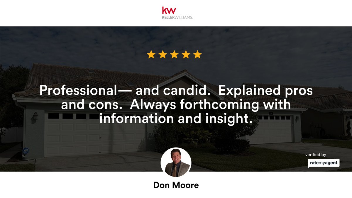 My latest RateMyAgent review in East Lake.
Fl SL3217193
rma.reviews/xch26gro74iz

...
#ratemyagent #realestate #KELLER_WILLIAMS_REALTY