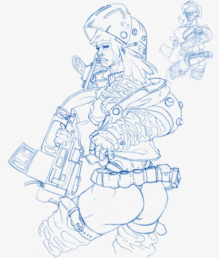 Gotta start somewhere. Getting ready for Inktober next month. Idunno what to write, man.