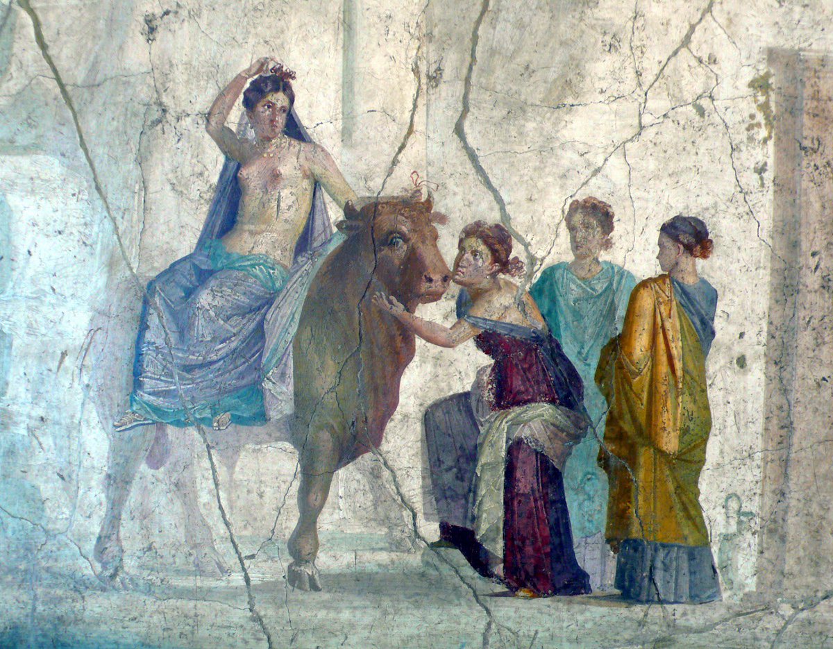 Arte romano: el rapto de Europa. Fresco de Pompeya. Comienzos del siglo I d.C. ·
Museo arqueológico Nacional, Nápoles.
