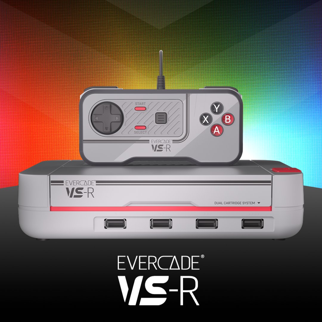 OUT NOW! The new-look "Classic Retro" Evercade EXP-R and VS-R are now available for purchase. Check around your favourite Evercade retailers, as some are offering special bundles with Evercade cartridges!
