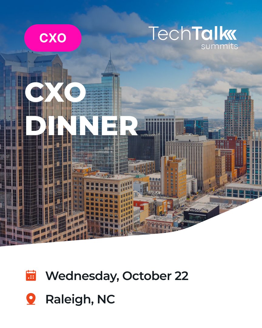 techtalksummits's tweet image. #RaleighTech, our next Technology Executive Summit at Sullivan&apos;s Steakhouse is less than one month away!

Join this premier event to spark collaboration, gain fresh perspectives, and walk away with actionable strategies for today’s evolving tech ecosystem, all while enjoying an…
