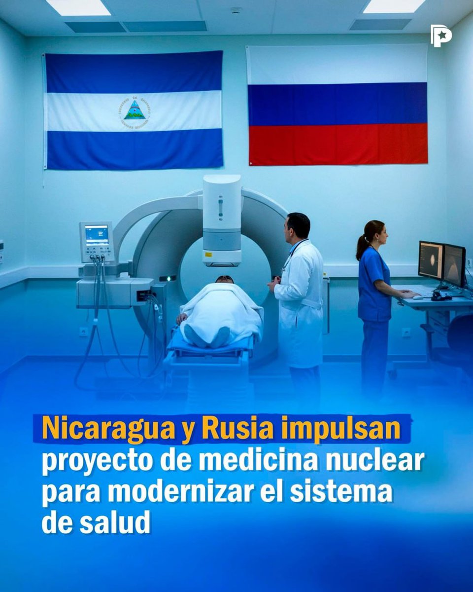 💥🇳🇮🇷🇺Nicaragua y La Federación rusa impulsan proyectos de medicina nuclear para modernizar el sistema de salud.

<a href="/CarlosEmilioDH/">Carlos Emilio Lopez</a> 
<a href="/Martha_Elena16/">🅼🅰🆁🆃🅸🅽🅰 ♥🖤 🐲 🇳🇮</a> 
<a href="/HoChiMinhF/">FSLN Distrito3-Matagalpa🇳🇮</a> 

#UnidosEnVictorias #Rusia