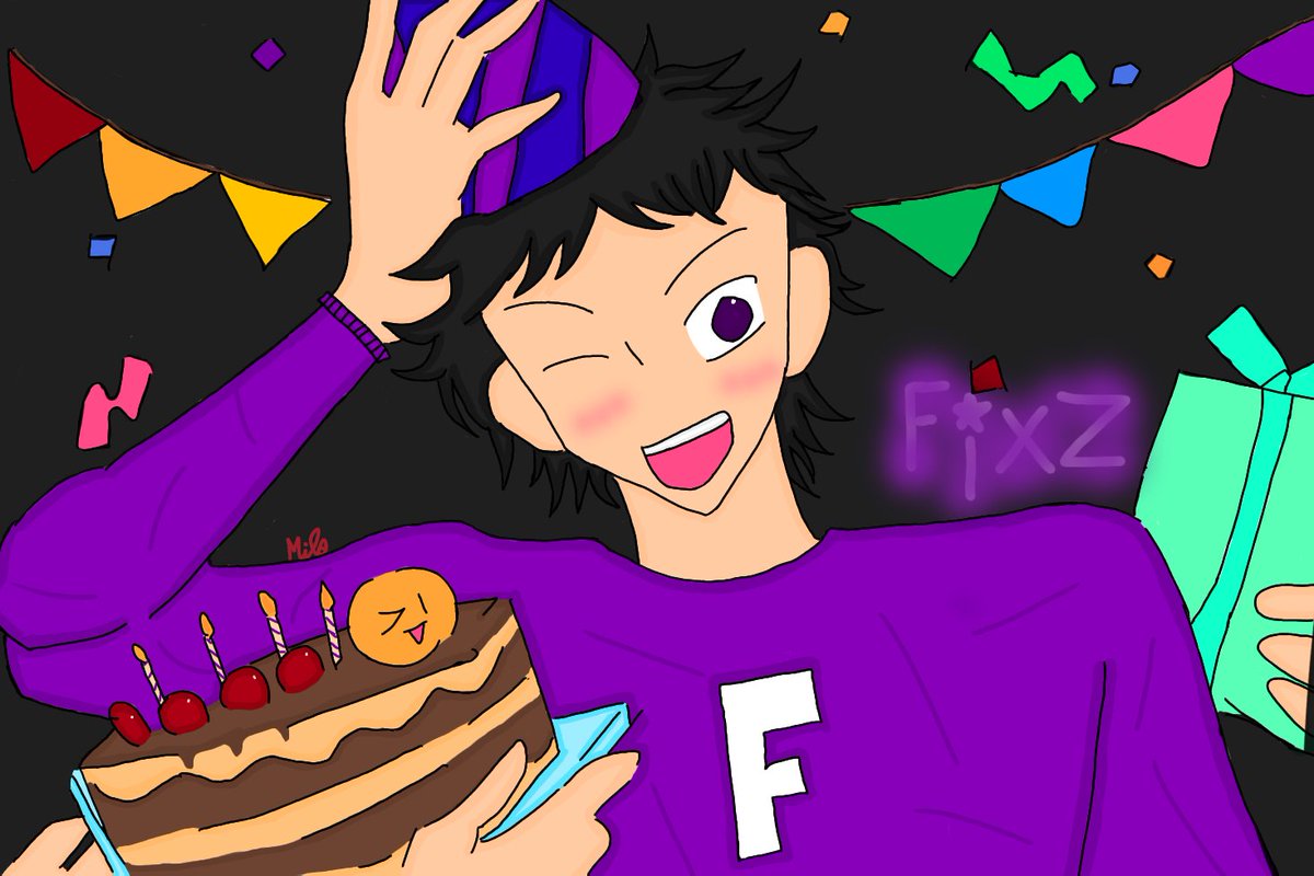 Feliz aniversário Fixz, hoje é aniversário do meu daltônico favorito!!✨✌️(<a href="/fixzpng/">Fixz</a>    (peguei uma imagem de referência)