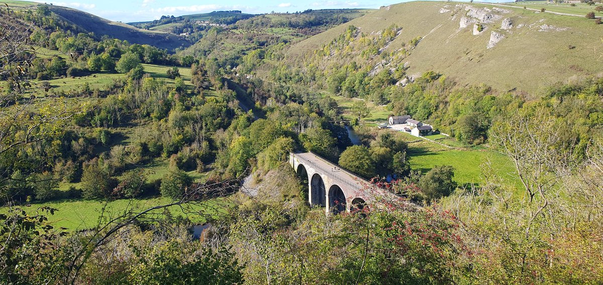 We had some wonderful views on our walk along Monsal Dale up to Monsal Head in the Peak District, Derbyshire #walk1000miles
