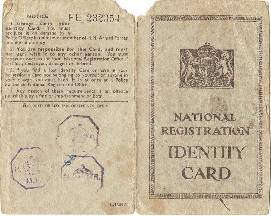 Following their use during WWII, compulsory ID cards were scrapped in 1952 due to strong public belief that they clashed with Britain’s deep rooted commitment to personal freedom and civil liberties.