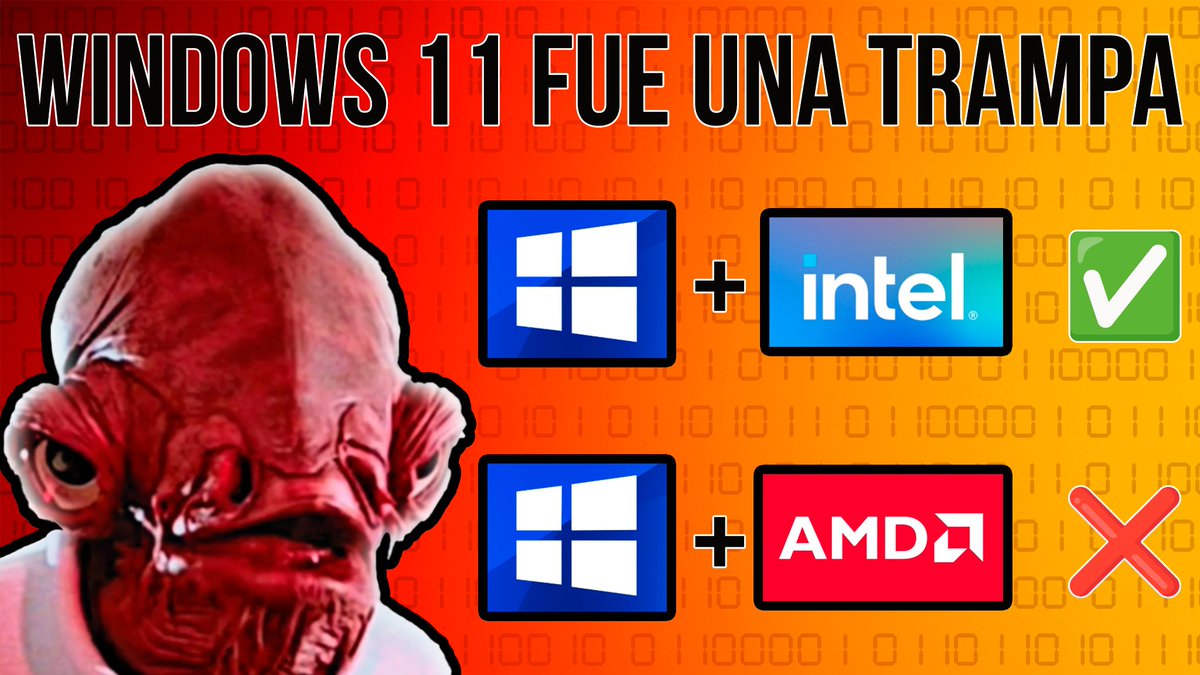 TukaramX's tweet image. Acabo de lanzar mi nuevo proyecto personal en YouTube: ¡Echa un ojo al vídeo y descubre los trucos de "Wintel"! 🔗 en bio. #Windows11 #Microsoft #Intel #AMD #Wintel #TechConspiracy #Ryzen #AlderLake LINK ⬇️