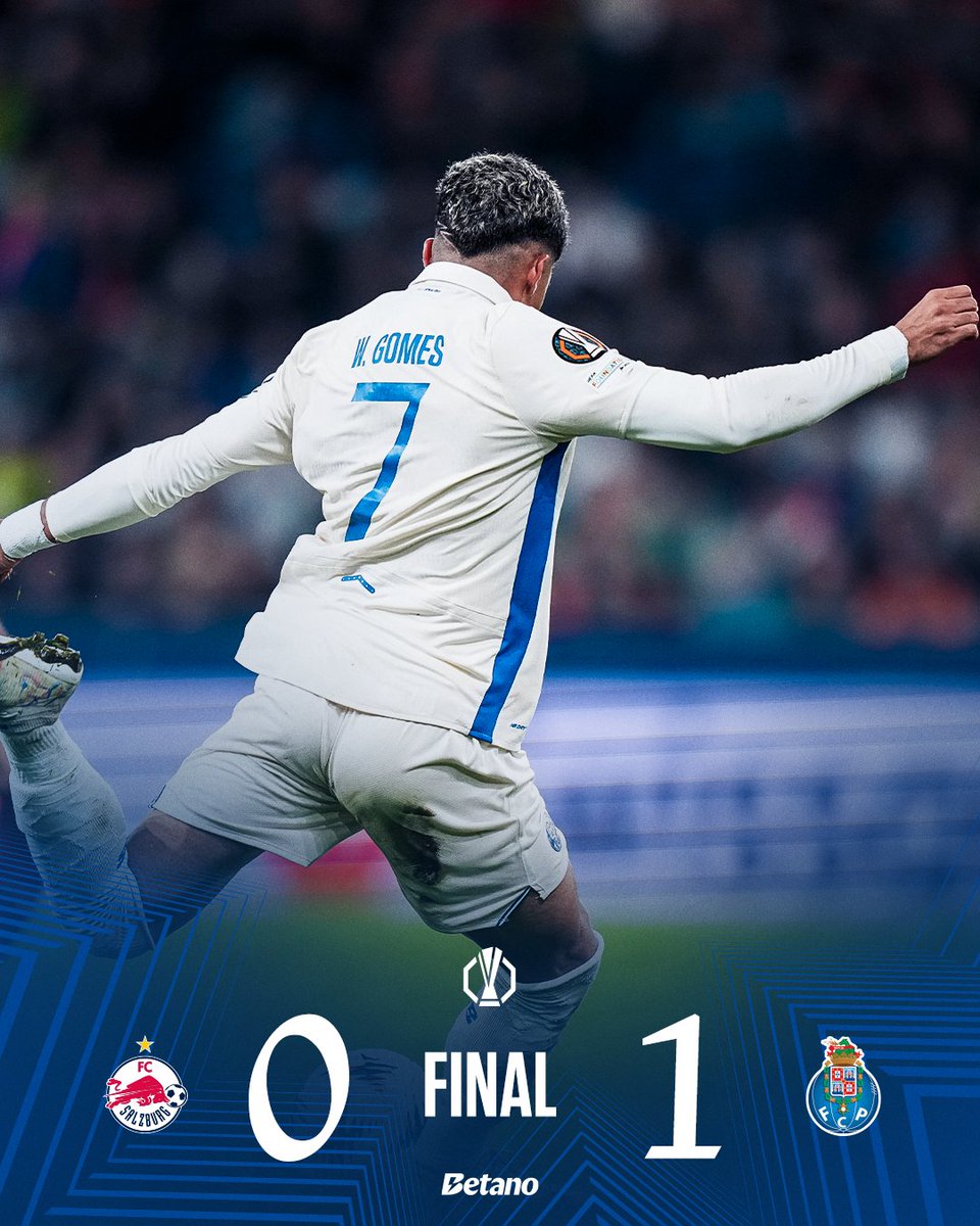 FCPorto's tweet image. ATÉ AO FIM! VITÓRIA no 1.º jogo da #UEL 💙

⚽️ William Gomes

#FCSFCP #SeguimosJuntos